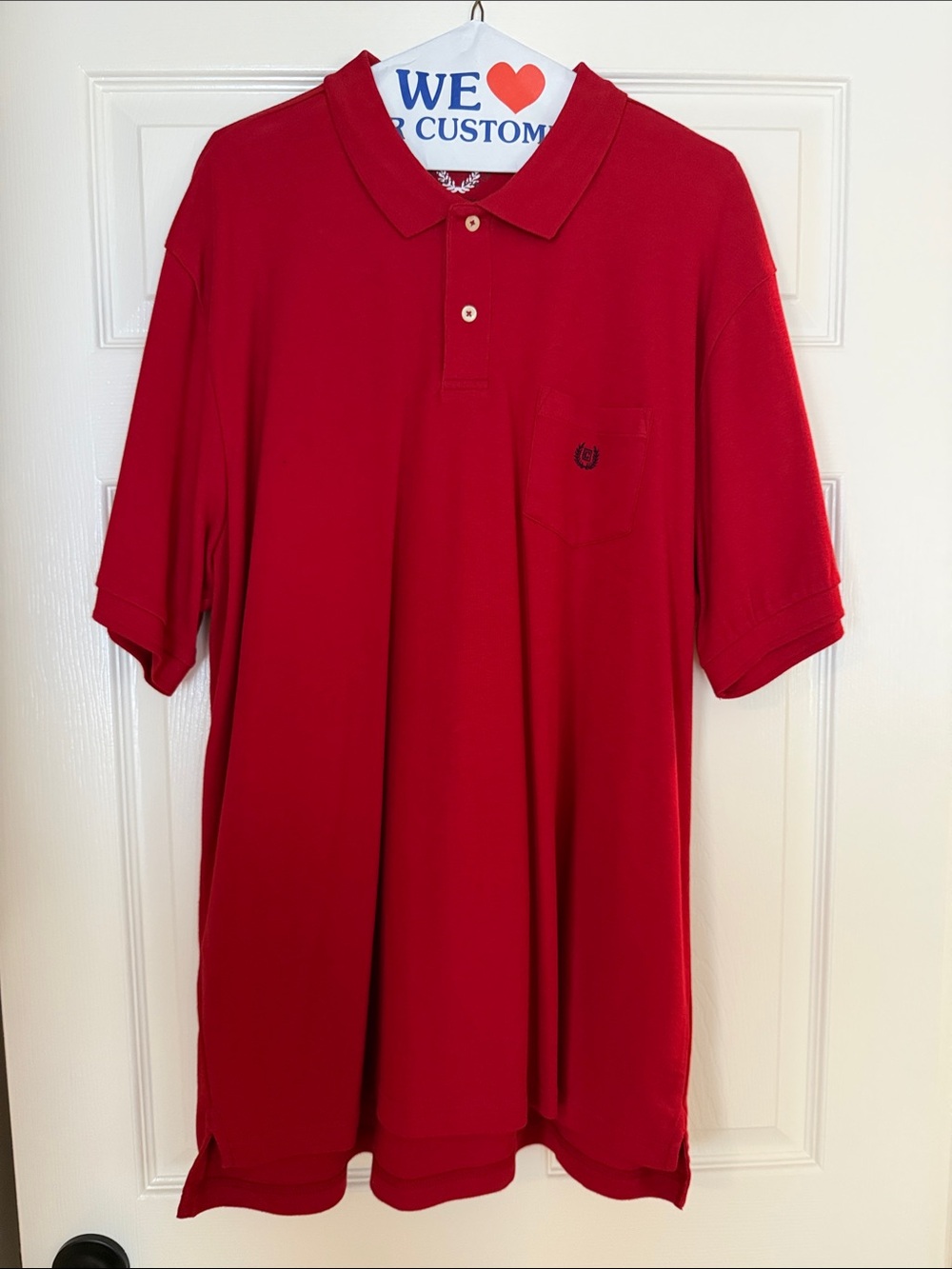 Chaps Red Short-Sleeve Polo Shirt